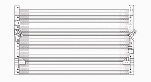 Toyota 98-00 Toyota Tacoma Ac Condenser (Serp) (1) Pc Replacement 1998,1999,2000