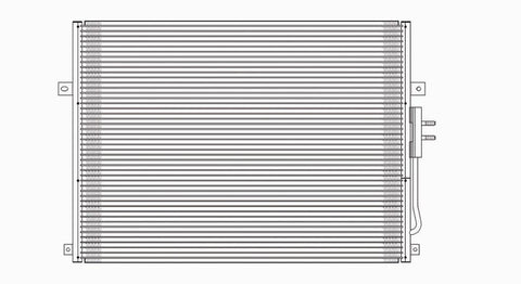 Jeep 99-03 Jeep Grand Cherokee Ac Condenser (Pfc) (1) Pc Replacement 1999,2000,2001,2002,2003