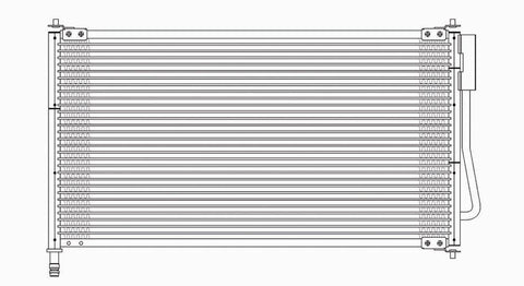 Ford 00-05 Ford Focus (To 3/16/05) Ac Condenser (Pfc) (1) Pc Replacement 2000,2001,2002,2003,2004,2005