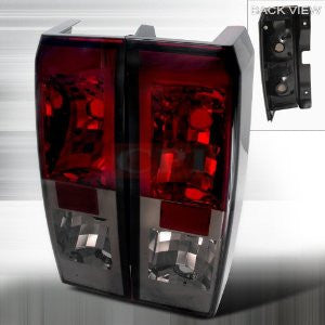 Hummer 2006-2007 Hummer H3 Tail Lights /Lamps - Red/Smoke