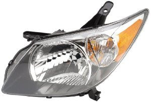 Pontiac Vibe  03-04 Headlight (Black Housing) Head Lamp Passenger Side Rh