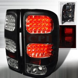 GMC 07-09 GMC SIERRA - BLACK LED TAIL LIGHTS/ LAMPS - USA PERFORMANCE 1 SET RH & LH 2007,2008,2009