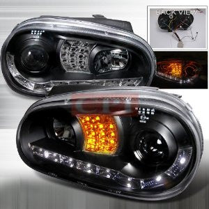 VOLKSWAGEN. 1999-2003 VW. GOLF R8 STYLE PROJECTOR HEAD LAMPS/ HEADLIGHTS H.L 1 SET RH&LH   1999,2000,2001,2002,2003