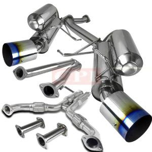 Infiniti 03-07 G35 Dual Catback Exhaust System Burnt Tip