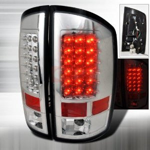 DODGE 02-05 DODGE RAM LED TAIL LIGHTS - CLEAR PERFORMANCE 1 SET RH & LH 2002,2003,2004,2005