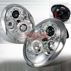 MINI 2001-2005 MINI COOPER PROJECTOR HEAD LAMPS/ HEADLIGHTS 1 SET RH&LH   2001,2002,2003,2004,2005