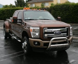 Ford Superduty 2011 Ford Super Duty 3Inch W/Stainless Skid Grille Guards & Bull Bars Stainless Products Performance 2011