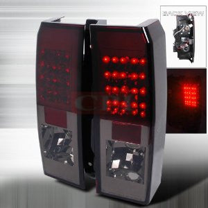 HUMMER 2006-2007 HUMMER H3 LED TAIL LIGHTS /LAMPS - SMOKE 1 SET RH&LH PERFORMANCE 2006,2007