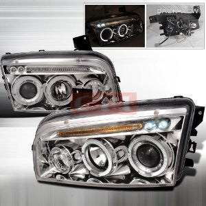DODGE 05-07 DODGE CHARGER PROJECTOR HEADLIGHT - CHROME   1 SET RH & LH 2005,2006,2007