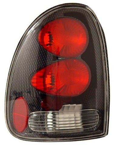 DODGE CARAVAN 96-00 TAIL LAMPS / LIGHTS CARBON Euro Performance 1 SET RH & LH 1996,1997,1998,1999,2000