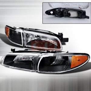 PONTIAC 1997-2003 PONTIAC GRAND PRIX HEADLIGHTS/ HEAD LAMPS-EURO STYLE PERFORMANCE 1997,1998,1999,2000,2001,2002,2003