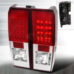 Hummer 2006-2007 Hummer H3 Led Tail Lights /Lamps - Red Euro