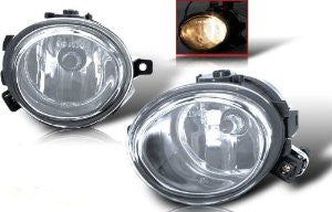 01-05 bmw e46 oem style fog light (clear) performance 1 set rh & lh 2001,2002,2003,2004,2005-q