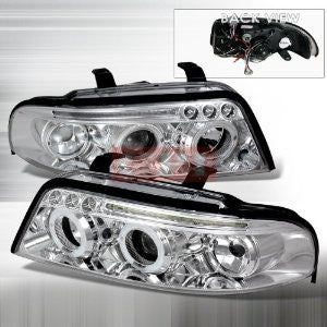 AUDI 2000-2001 AUDI A4 PROJECTOR HEAD LAMPS/ HEADLIGHTS 1 SET RH&LH   2000,2001