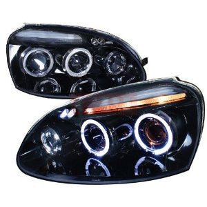 Volkswagen 06-08 Golf Projector Headlight Gloss Black Housing Smoke Lens Also Fits Gti Performance 1 Set Rh & Lh 2006,2007,2008