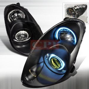 INFINITI 03-04 INFINITI G35 4D CCFL PROJECTOR HEADLIGHTS/ HEAD LAMP /LIGHT - YELLOW ION 1 SET RH & LH 2003, 2004