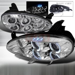 Mazda 01-05 Mx5 Halo Led Projector Headlight Chrome