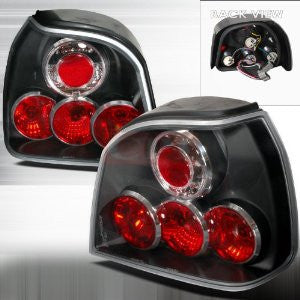 Volkswagen 1993-1998 Vw Golf Iii Tail Lights /Lamps - Black