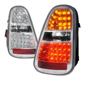 Mini 05-06 Mini Cooper Led Tail Lights Chrome Housing