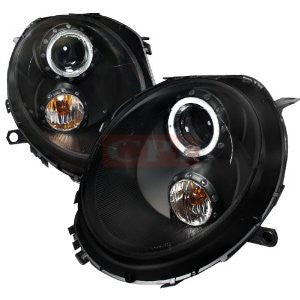 Mini Cooper Black Housing Projector Headlights-u