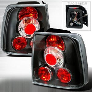 Volkswagen 1997-2000 Vw Passat 4Dr Tail Lights /Lamps Black