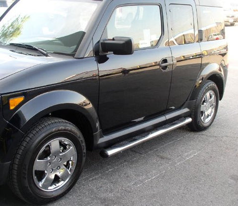 Honda Element Honda Element Oval Tubes Stainless Nerf Bars & Tube Side Step Bars Stainless Products Performance 1 Set Rh & Lh