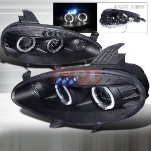 MAZDA 01-05 MX5 HALO LED PROJECTOR HEADLIGHT BLACK PERFORMANCE 1 SET RH & LH 2001,2002,2003,2004,2005