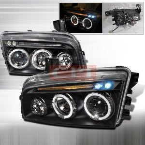 DODGE 05-07 DODGE CHARGER PROJECTOR HEADLIGHT - BLACK PERFORMANCE 1 SET RH & LH 2005,2006,2007