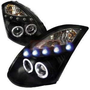 Infiniti G35 2Dr Black Housing Projector Headlights Oe Hid Compatible D2 Xenon Bulb Not Included
