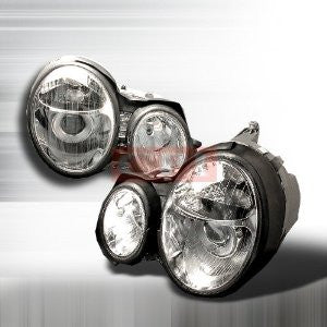 MERCEDES 1996-1999 MERCEDES W210 E CLASS PROJECTOR HEAD LAMPS/ HEADLIGHTS 1 SET RH&LH   1996,1997,1998,1999