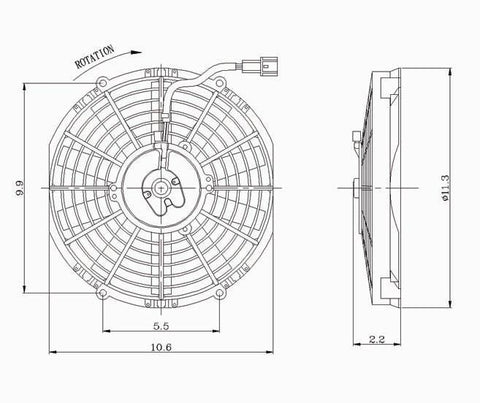 Volvo 00-04 Volvo 40 Series Condenser (Aux) Cooling Fan Assembly (1) Pc Replacement 2000,2001,2002,2003,2004