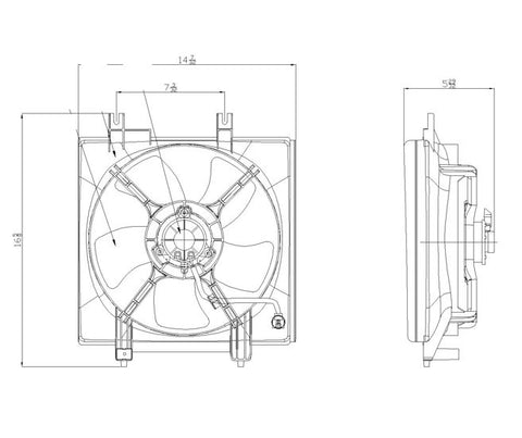 Subaru 09-10 Subaru Forester (W/O Turbo) Condenser Cooling Fan Assembly (1) Pc Replacement 2009,2010