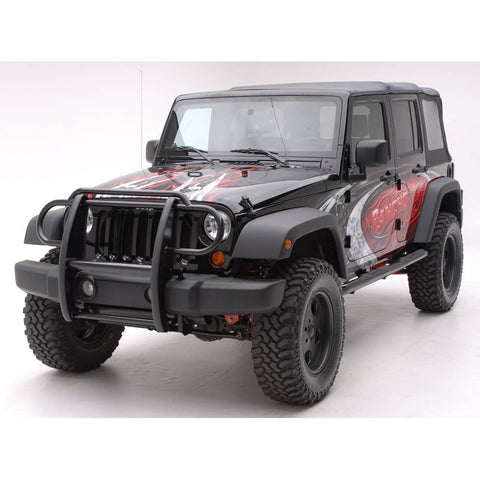 JEEP COMMANDER 06-10 Jeep Commander 1 PC /BRUSH GUARD Black Guards & Bull Bars Stainless