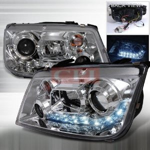 Volkswagen 1999-2004 Vw Jetta 4 Projector Head Lamps/ Headlights 1 Set Rh&Lh Performance 1999,2000,2001,2002,2003,2004