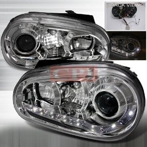 Volkswagen 1999-2003 Vw Golf Projector Head Lamps/ Headlights 1 Set Rh&Lh Performance 1999,2000,2001,2002,2003-f