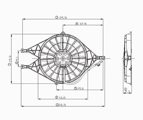 Dodge 01-03 Dodge Durango 4.7L Radiator & Condenser (S) Cooling Fan Assembly (1) Pc Replacement 2001,2002,2003