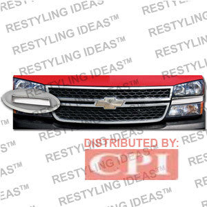 Chevrolet 2003-2007 Chevrolet Silverado 2Pcs Mirror Look Grille Side Panel Chrome Plated Stainless Steel Performance 2003,2004,2005,2006,2007