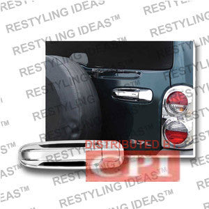 Jeep 2002-2007 Liberty Chrome Rear Door Handle Cover Performance 2002,2003,2004,2005,2006,2007