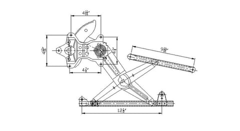 Toyota 97-01 Toyota Camry Power Window Regulator Assembly Front Rh (1) Pc Replacement 1997,1998,1999,2000,2001