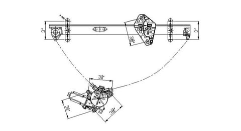 Honda 02-06 Honda Cr-V/ Crv Power Window Regulator Assembly Front Rh (1) Pc Replacement 2002,2003,2004,2005,2006