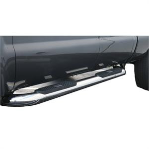 TOYOTA TUNDRA 07-10 Toyota Tundra Crew Max BIG STEP-4inch STAINLESS CREW CAB Nerf Bars & Tube Side Step Bars    1 SET RH & LH