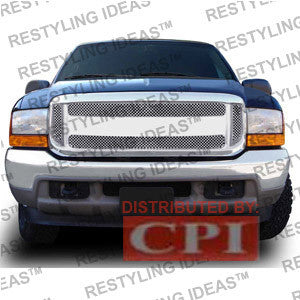 Ford 1999-2004 Ford Superduty F250/350 Chrome Mesh/Gang Buster W/ Stripe Face Abs Grille Performance