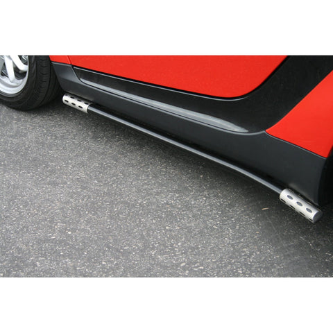 SMART 451 08-09 Smart car 451 SIDERAIL BLACK W/ STAINLESS TRIM Nerf Bars & Tube Side Step Bars