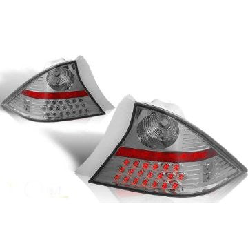 01-03 HONDA CIVIC 2DR LED TAIL LIGHT - CHROME/SMOKE performance