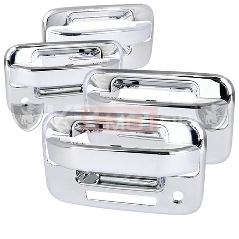 Ford 04-12 Ford F150 4 Door Chrome Door Handle C2 Key Hole On Driver And Passenger Side - Code Lock On Driver Side