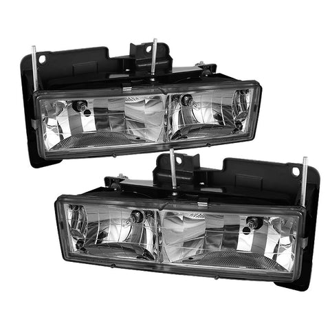 GMC Yukon 92-99 ( Replaceable City Lights ) EURO HEADLIGHTS-o