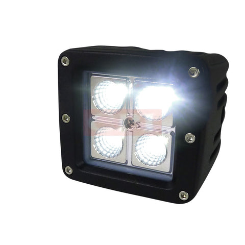 UNIVERSAL  UNIVERSAL FOG 3" 4 LED WORK LIGHT SQUARE- FLOOD BEAM PATTERN