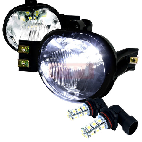 DODGE 02-06 DODGE RAM LED FOG LIGHT CLEAR - WITH 69 LEDS AND BALLAST PERFORMANCE 1 SET RH & LH 2002,2003,2004,2005,2006