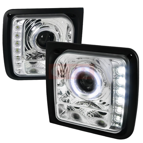 Jeep  97-01 Jeep  Cherokee Projector Headlight Chrome Housing