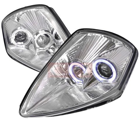 Mitsubishi  00-05 Mitsubishi  Eclipse  Halo Projector Headlight Chrome Housing